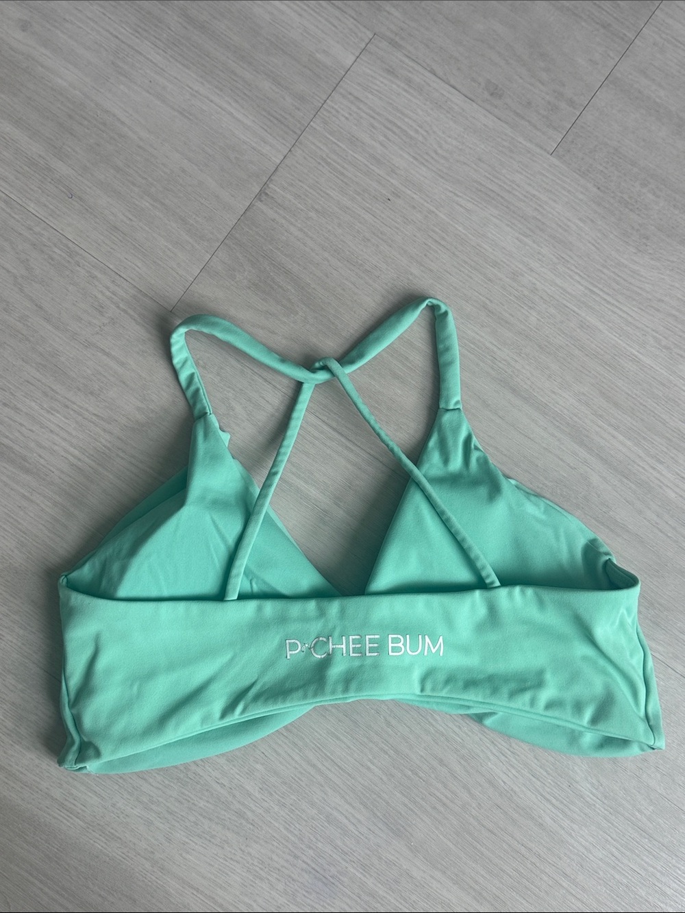 Pcheebum Mint Triangle Bralette